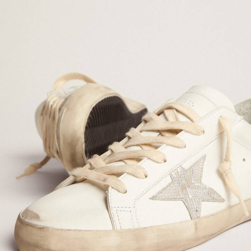 Golden Goose Super-Star White Star Silver