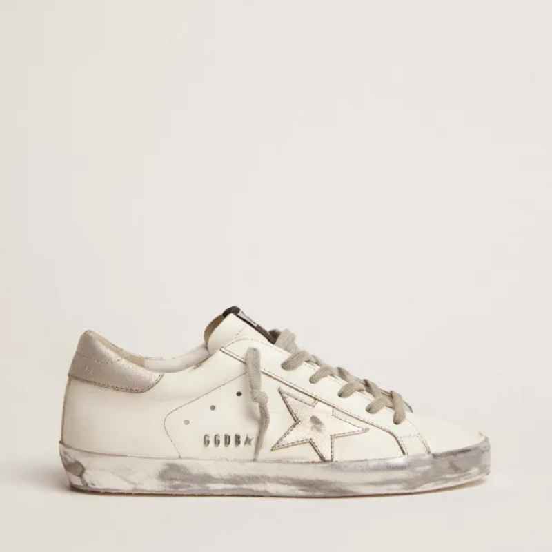 Golden Goose Super-Star White Silver