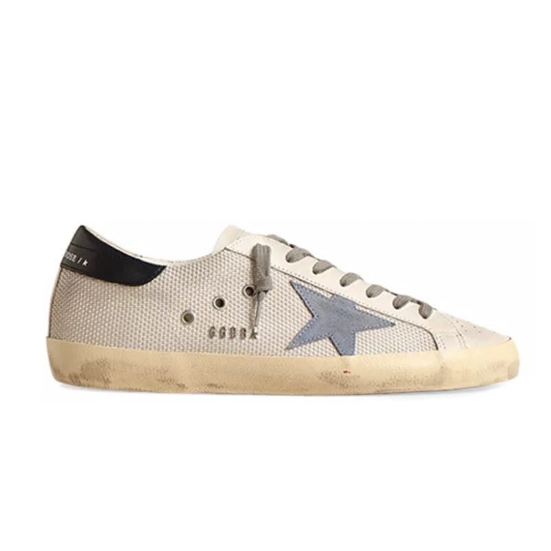 Golden Goose Super-Star light silver Blue