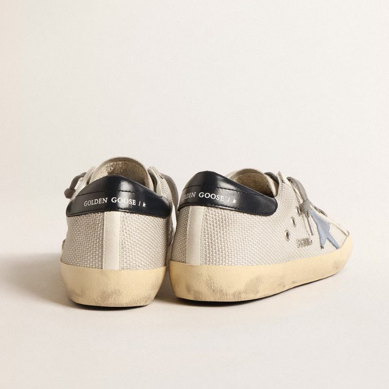 Golden Goose Super-Star light silver Blue