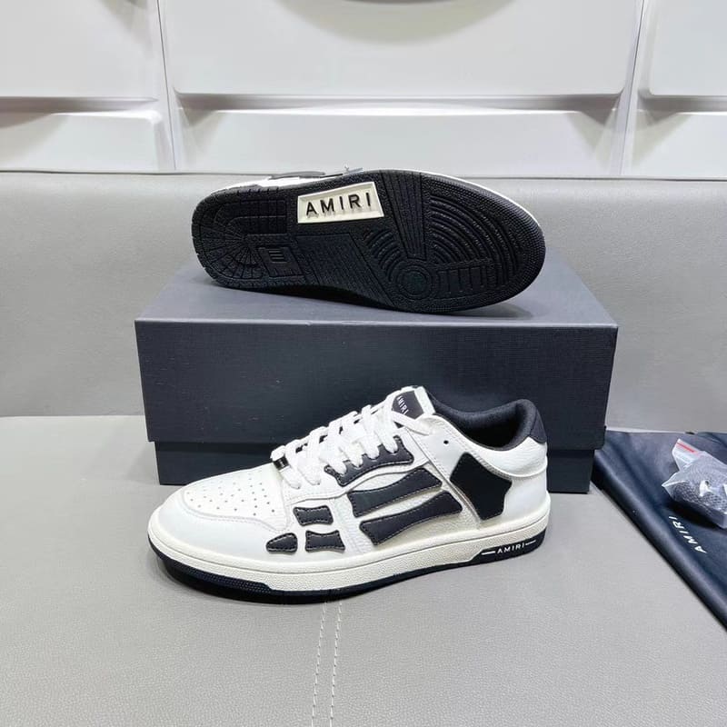 Amiri Skel Top Low White Black