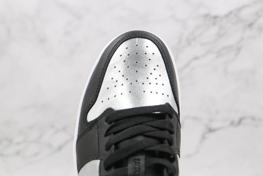 Jordan 1 Low Black Metallic Silver
