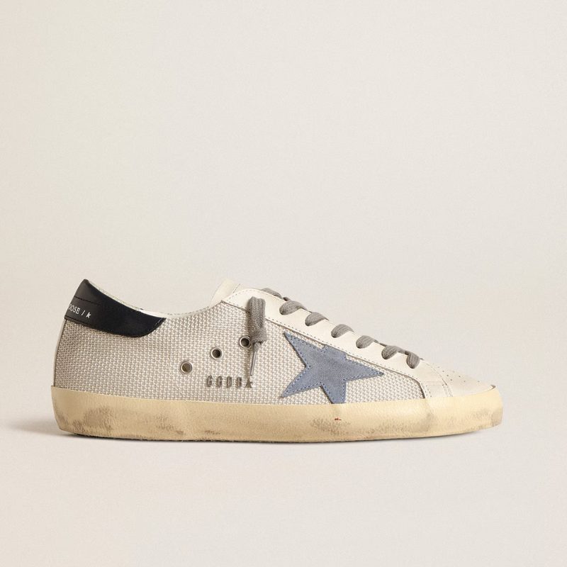 Golden Goose Super-Star light silver Blue
