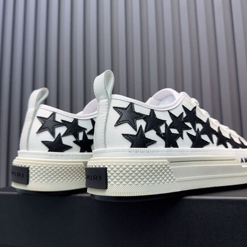 Amiri Stars Court Low White Black