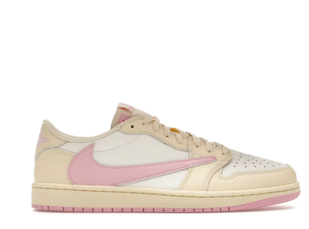 Jordan 1 Retro Low OG SP Travis Scott Sail Mush Pink