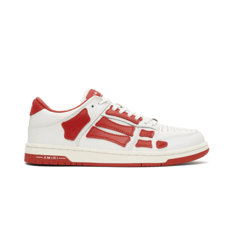 Amiri Skel Top Low White Red
