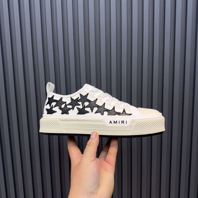 Amiri Stars Court Low White Black