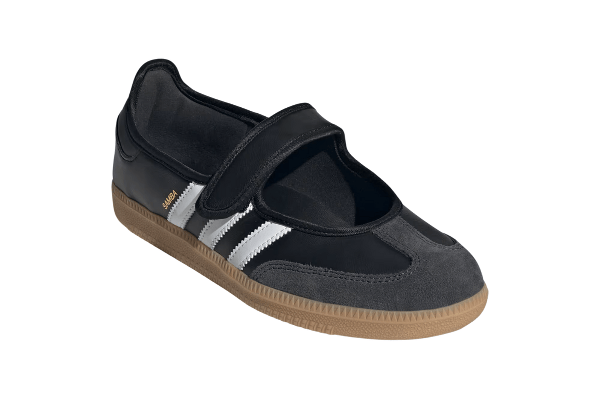Tênis Adidas Samba Jane 'Black White Gum' Preto
