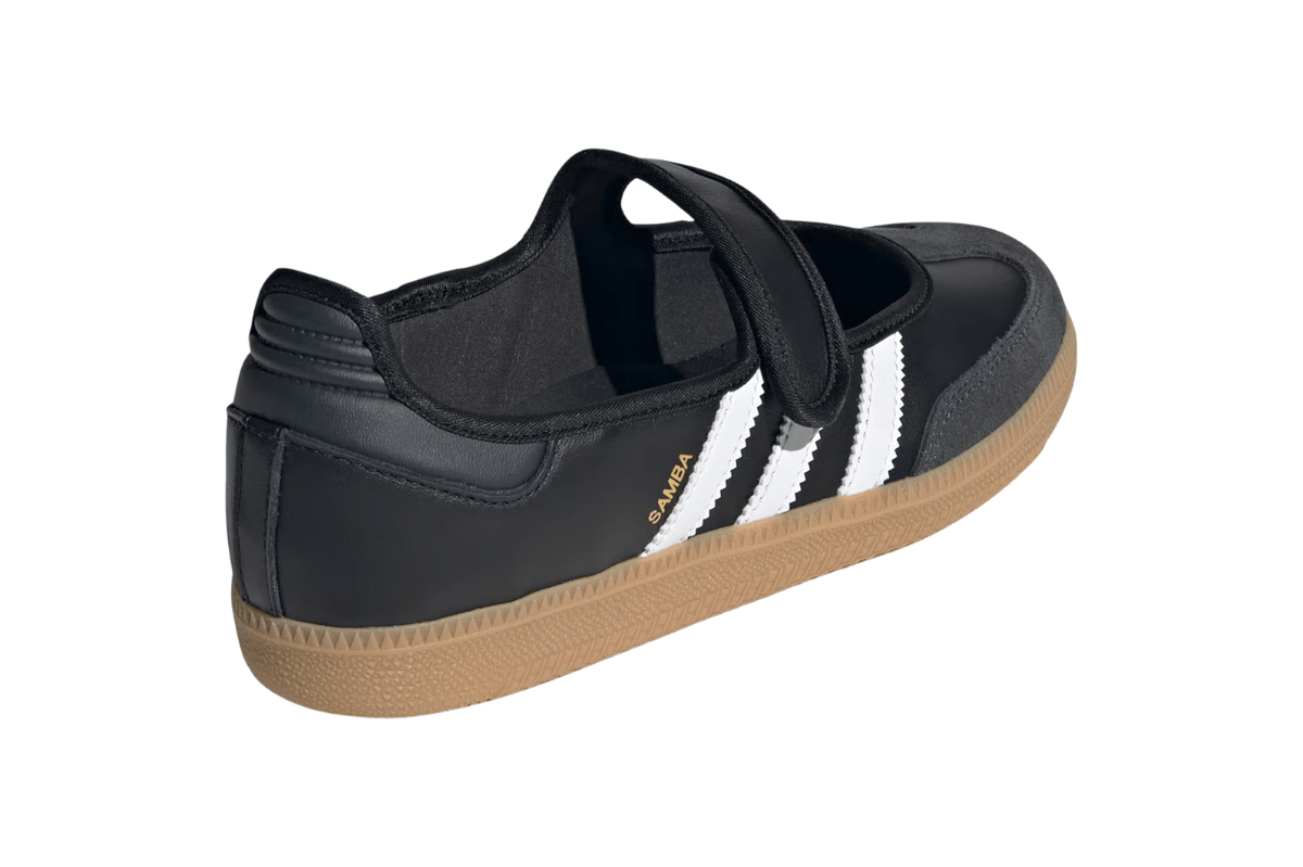 Tênis Adidas Samba Jane 'Black White Gum' Preto