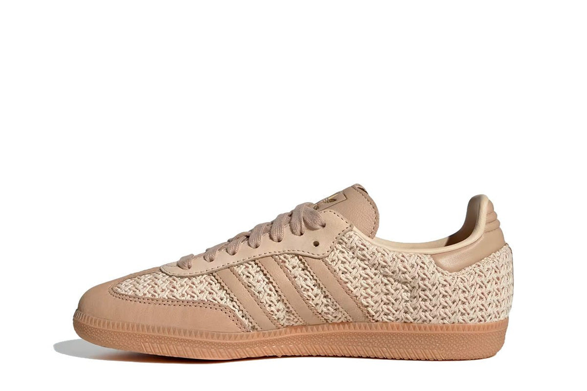 Tênis Adidas Samba OG Crochet Pack Sand Strata Bege