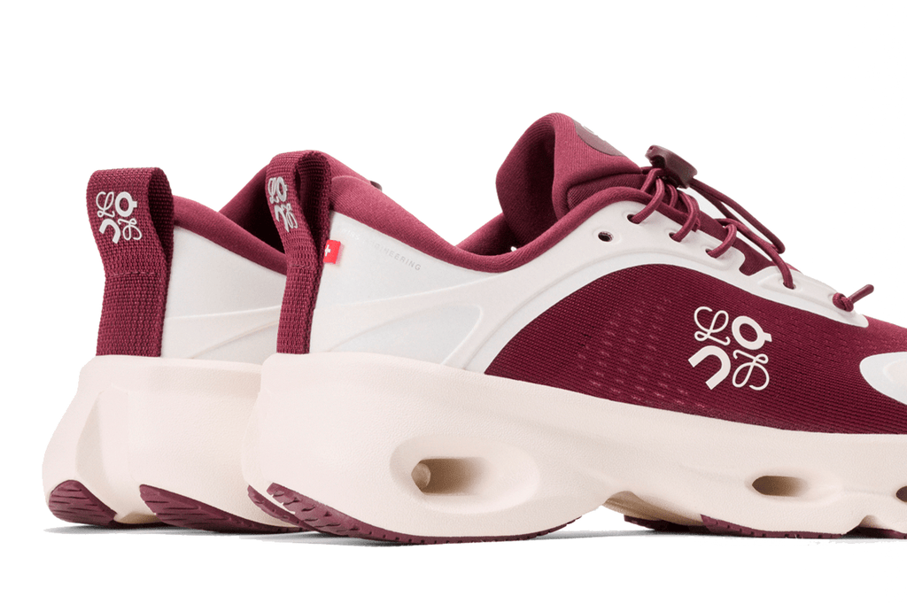 Tênis On Running Cloudsolo Loewe Burgundy Eggshell Bordô