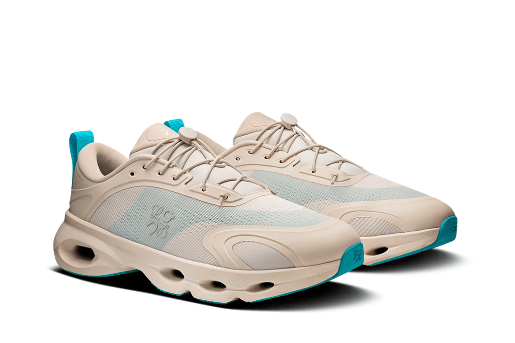 Tênis On Running Cloudsolo Loewe Sand Turquoise Bege