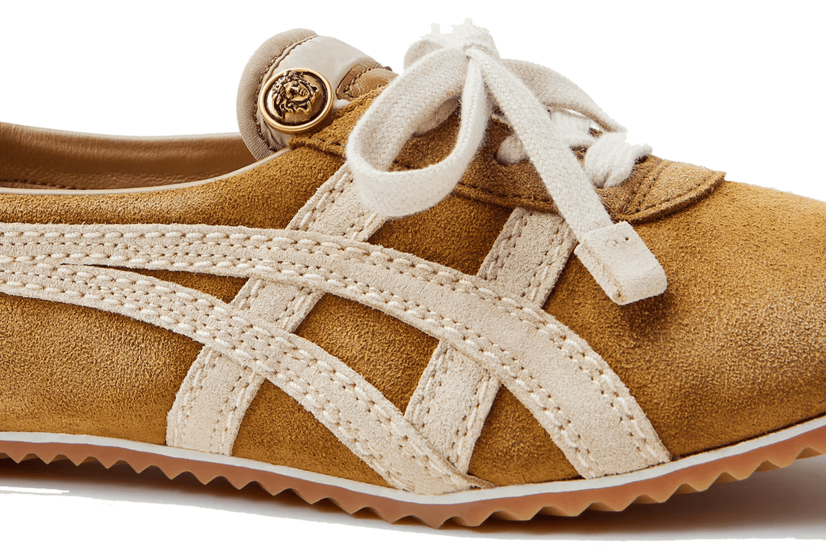 Tênis Onitsuka Tiger x Versace TAI-CHI Sakura Suede Têniss Brown Bege