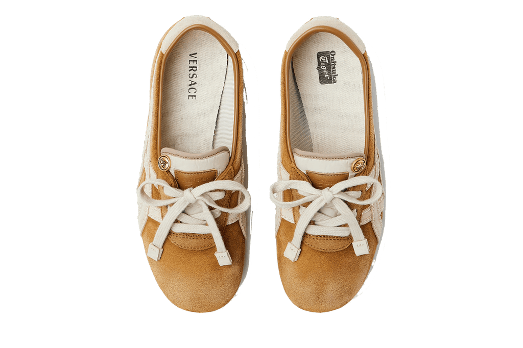 Tênis Onitsuka Tiger x Versace TAI-CHI Sakura Suede Têniss Brown Bege