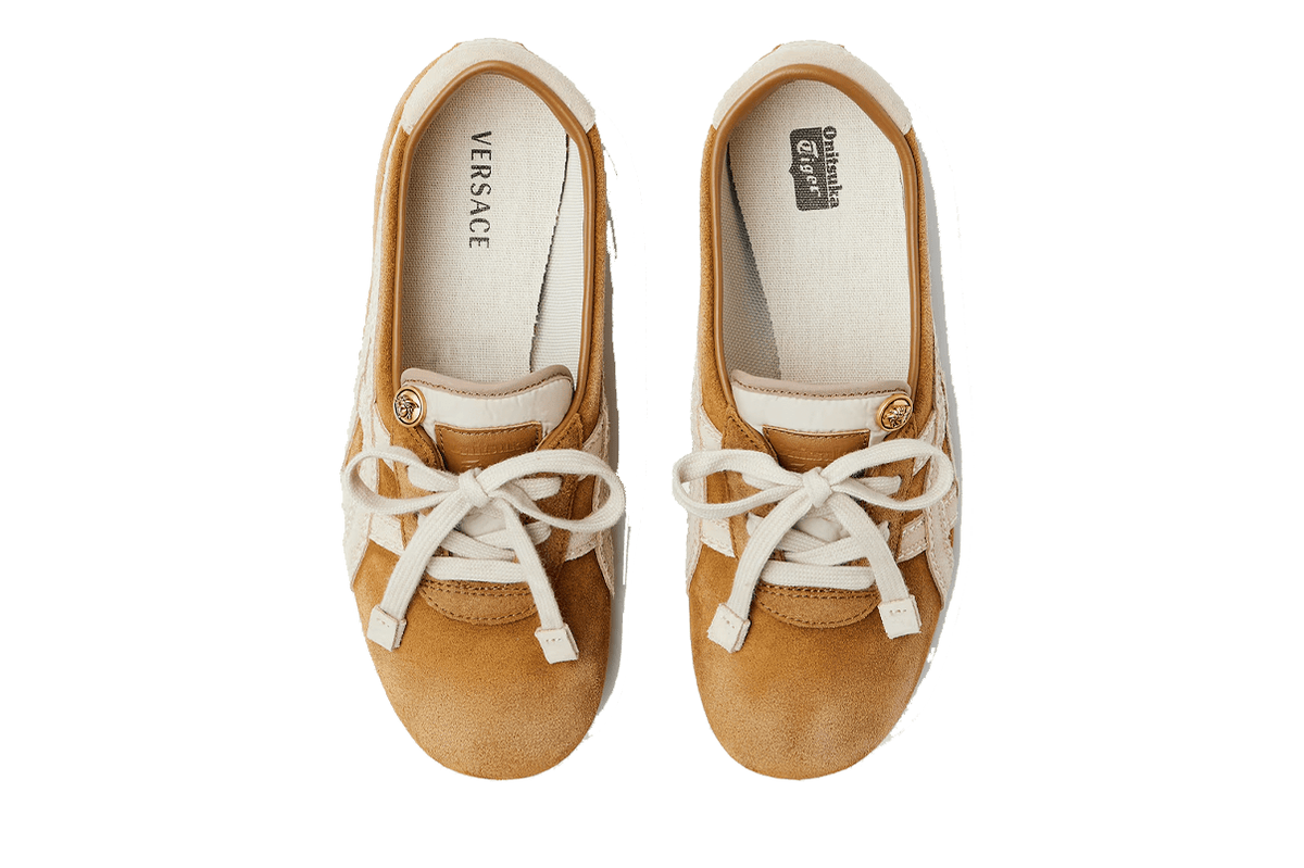 Tênis Onitsuka Tiger x Versace TAI-CHI Sakura Suede Têniss Brown Bege